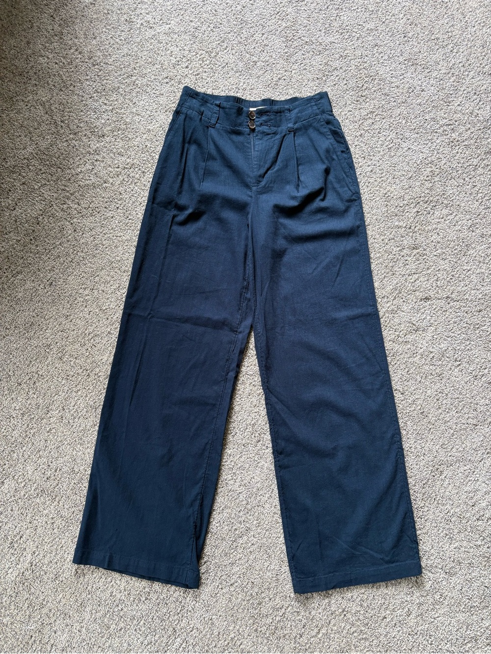 LC Lauren Conrad Navy Wide-Leg Women's Dress Pants